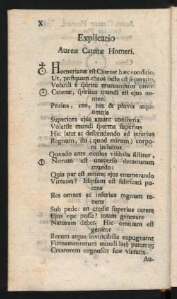 Explicatio Aurae Catenae Homeri.