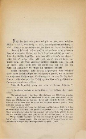 Die Aufgabe der nächsten Reichstage