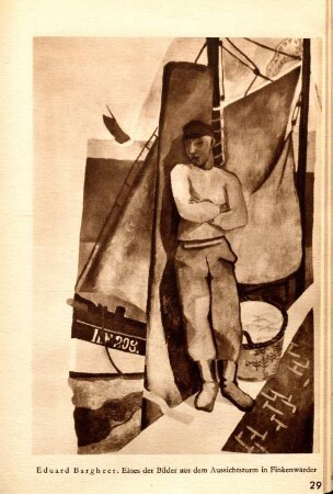 Eduard Bargheer. Eines der Bilder aus dem Aussichtsturm in Finkenwärder.