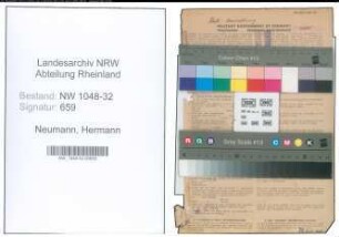 Entnazifizierung Hermann Neumann , geb. 30.12.1891 (Beamter)