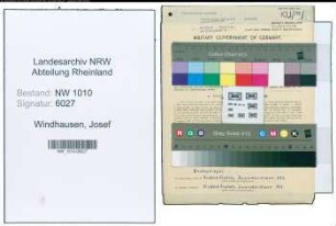 Entnazifizierung Josef Windhausen , geb. 11.09.1892 (Buchdrucker)