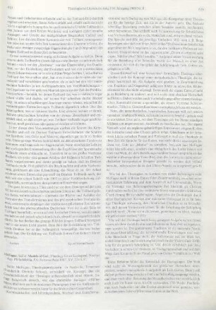 613-615 [Rezension] McFague, Sallie, Models of God