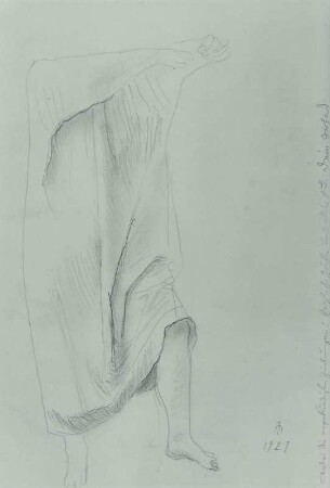 Gewandstudie (Ganzfigur von vorn)