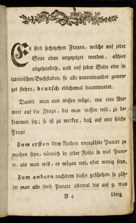 [Das erste Exempel.]