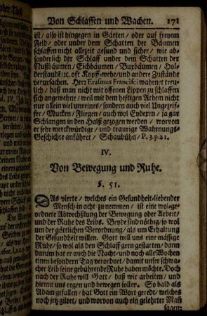 IV. Von Bewegung und Ruhe.