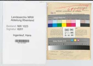 Entnazifizierung Hans Ingenleuf , geb. 09.01.1912 (Regierungsinspektor)