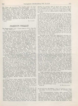 289-290 [Rezension] Der Pfarrerspiegel
