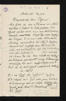 Brief 6: 11.03.1914