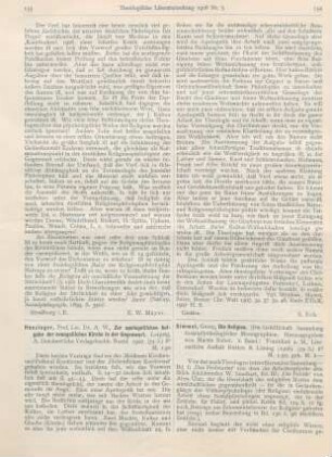 153-154 [Rezension] Hunzinger, August Wilhelm, Zur apologetischen Aufgabe der evangelischen Kirche in der Gegenwart