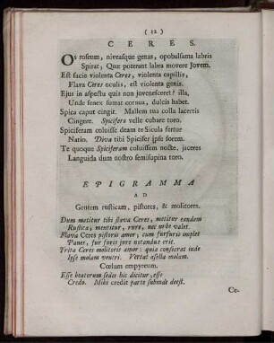 Ceres. [ ... mit Abbildungsbeschreibung].