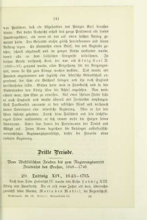 29. Ludwig XIV., 1643-1715