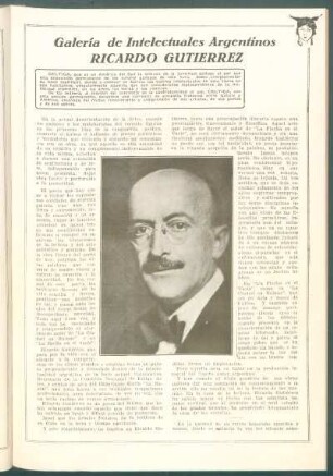 Galería de Intelectuales Argentinos : Ricardo Gutiérrez
