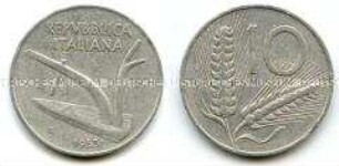 Italien, 10 Lire