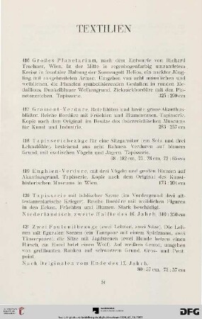 Textilien (Nr. 416-450)