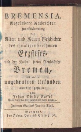 Zweeten Bandes Zweiter Theil