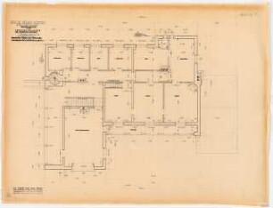 Wohnhaus Dr. Werner, Stuttgart: Grundriss OG 1:50