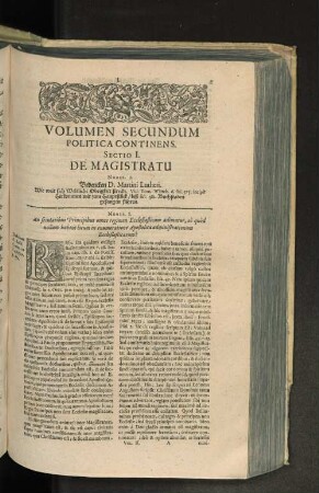 [Sectio I.- Sectio II.]
