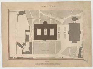Fischer, Theodor; Darmstadt; Grossherzogl. Museum - Lageplan