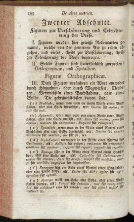 Zweyter Abschnitt. Figuren zur Verschönerung und Erleichterung der Verse