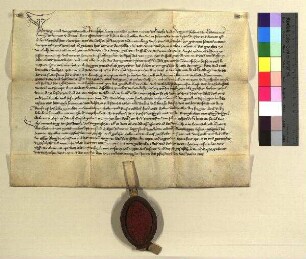 Georius, Abt des Egydien Closters zu Nürnberg vidimiert eine Urkunde d.d. 1417. August 24.