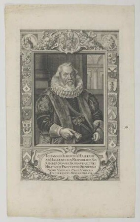 Bildnis des Iohannes Albertus Hallerus ab Hallerstein
