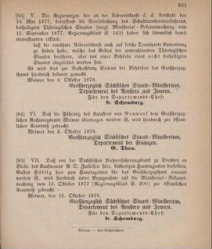 85. Ministerial-Bekanntmachung, den Wechsel in der Haupt-Agentur der Sächsischen Viehversicherungsbank zu Dresden betreffend