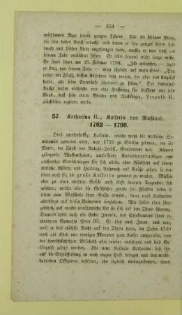 57. Katharina II., Kaiserin von Rußland. 1762-1796