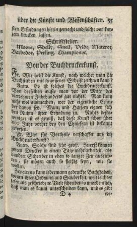 Von der Buchdruckerkunst