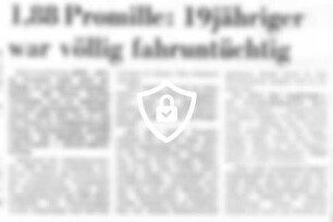 1,88 Promille: 19jähriger war völlig fahruntüchtig