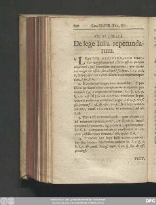 Tit. XI. (IX. 27.) De lege Iulia repetundarum.