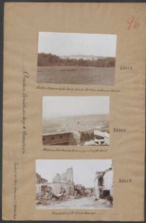 Blick von Fort Camp des Romains gegen Norden auf St. Mihiel