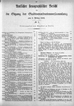 No. 8, 3. März 1910