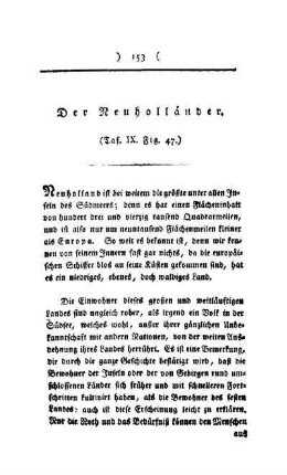 ¬Der¬ Neuholländer : Taf. IX, Fig. 47