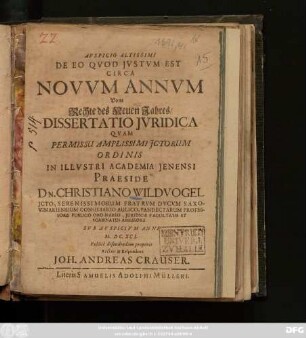 De Eo Quod Iustum Est Circa Novum Annum