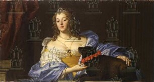 Bildnis Amalie Margarethe von Slavata mit Mops