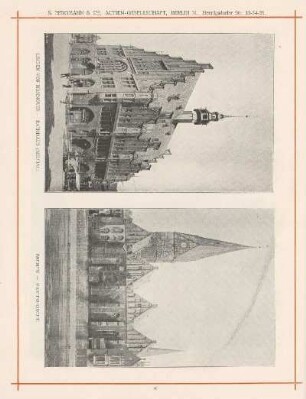 Linden vor Hannover - Rathhaus (Neubau) ; Bremen - Martini-Kirche
