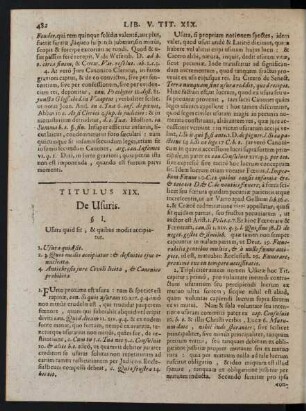 Titulus XIX.