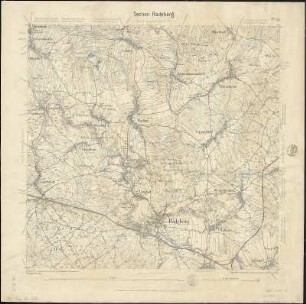 Äquidistantenkarte 51 : Section Radeberg, 1892 : Section Radeberg. - 1:25000. - Leipzig: Giesecke & Devrient, 1892. - 1 Kt.