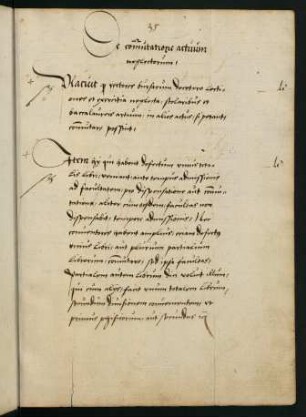 De com[m]utatione actuum neglectorum.