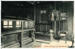 Eisleben. Luthers Bahrtuch im Sterbehaus