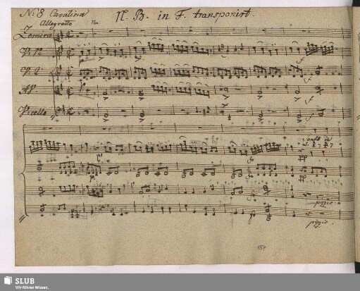 No. 8. Cavatina: Sento in cuore in bel contento