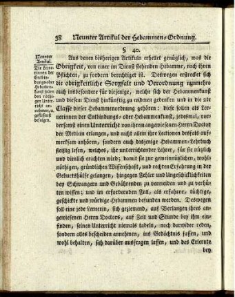 Neunter Artikul - Zwölfter Artikul