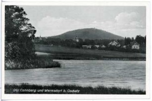 Wermsdorf. Blick auf Wermsdorf und den Collm