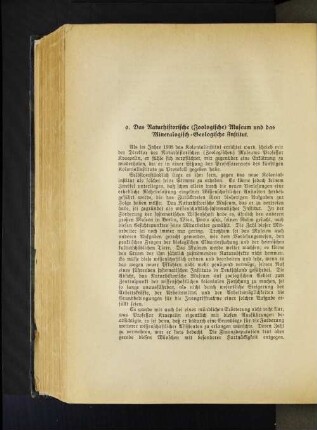 9. Das Naturhistorische (Zoologische) Museum und das Mineralogisch-Geologische Institut.
