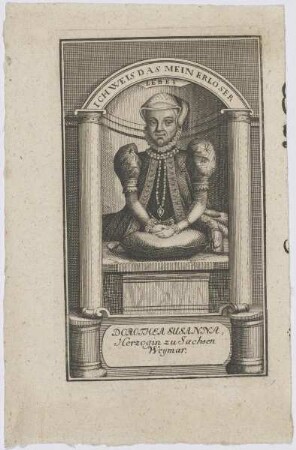 Bildnis der Dorothea Susanna, Herzogin zu Sachsen Weymar