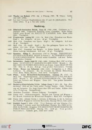 Nachtrag (Nr. 1448-1464)