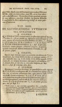 Tit. XXIV. De Satisdatione Tutorum Vel Curatorum