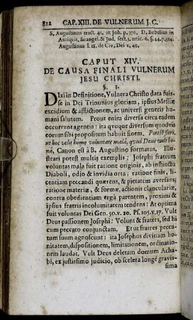 Caput XIV. De Causa Finali Vulnerum Jesu Christi.
