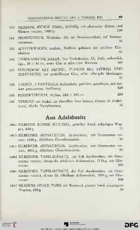 Aus Adelsbesitz (Nr. 540a-540u)