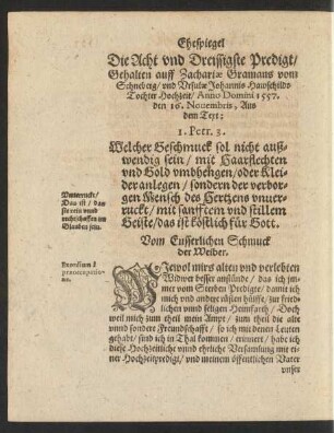 Die Acht und Dreissigste Predigt/ ...